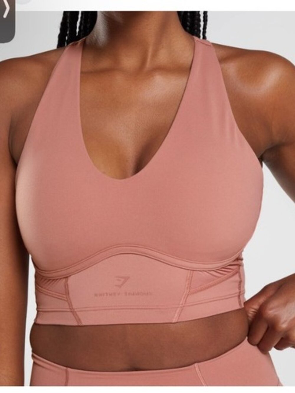 Whitney Simmons Gymshark longline sports bra